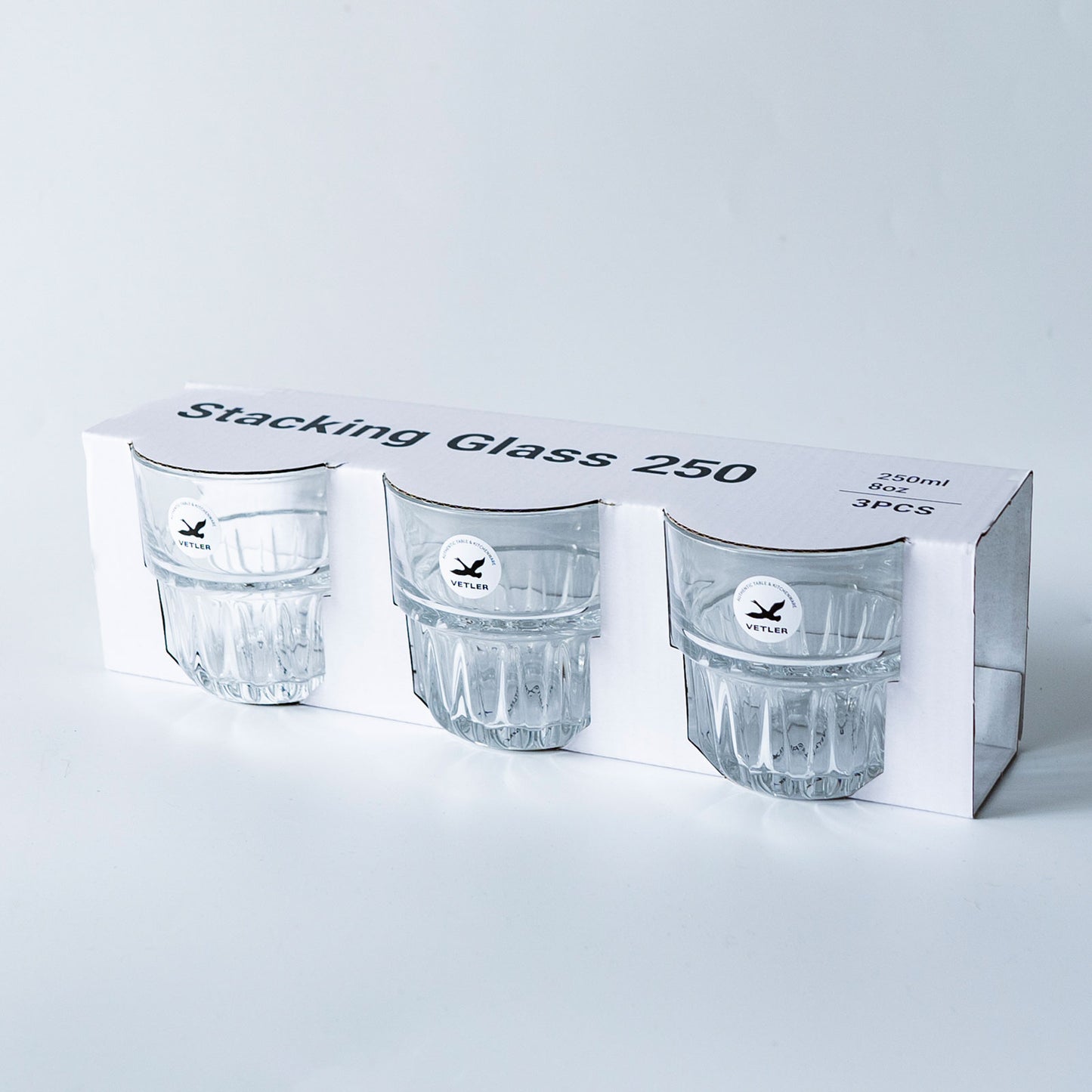 STACKING GLASS 250 3PCS SET