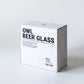 OWL BEER GLASS 400ml PAIR SET